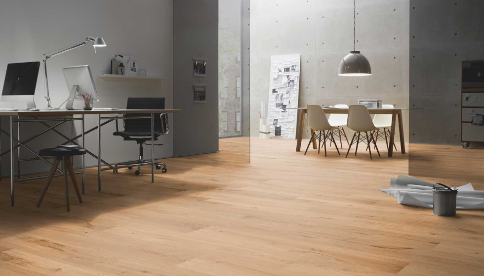 Tarima r�stica de dise�o de roble Banta de la colecci�n Wood Edition