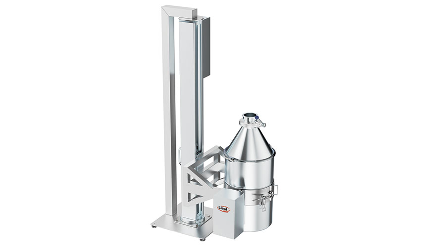 Foto de Lleal ofrece el elevador de columnas Drumlift Pro para la manipulacin segura de bidones y contenedores