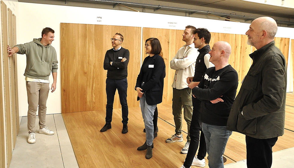 Un momento de la visita al centro t�cnico...