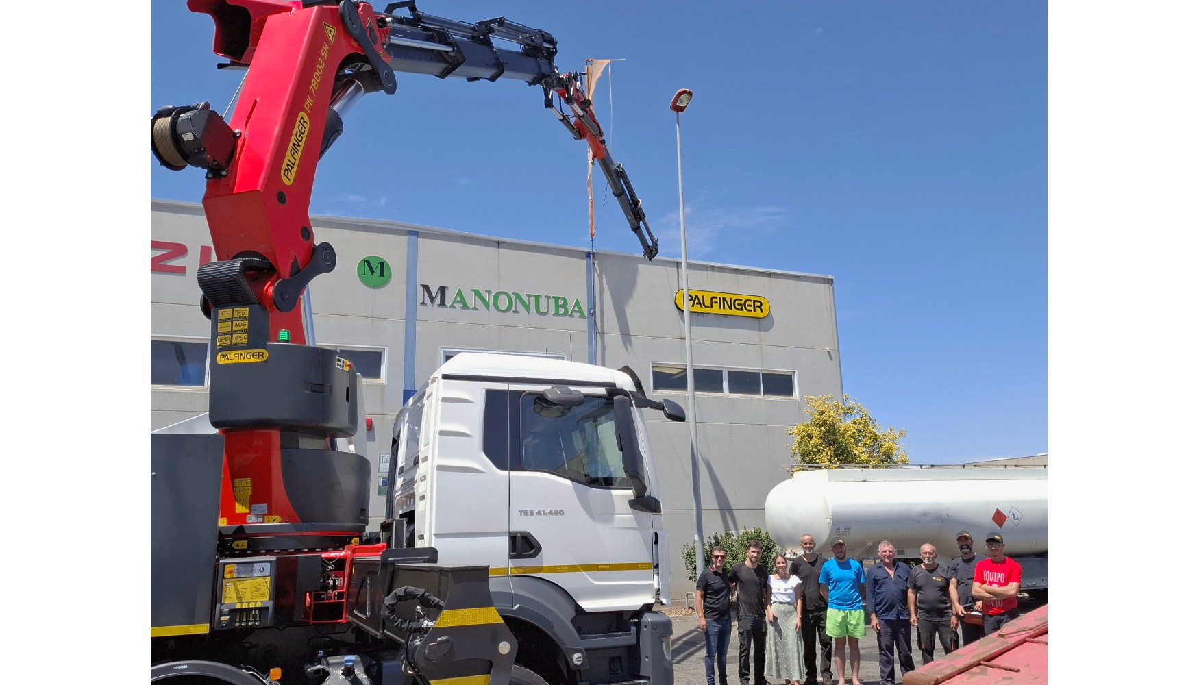 Entrega a Talleres Mecnicos del Sur de la gra Palfinger PK 78002 SH