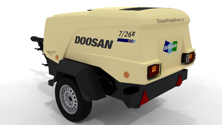 Portable compressesor Tough Top' Doosan 7/26And+