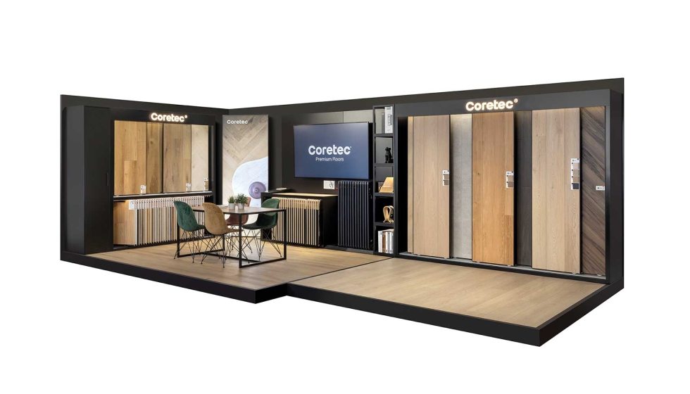 La modularidad del nuevo concepto de display de Coretec permite a los distribuidores seleccionar la configuraci�n que mejor se ajuste a su espacio y...