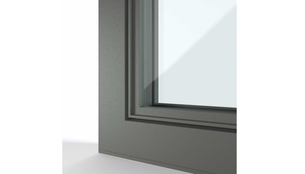 Detalle de perfiles Finstral para ventanas indicadas para edificios antiguos