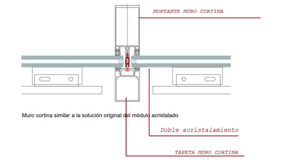Detalle de fachada edificio original