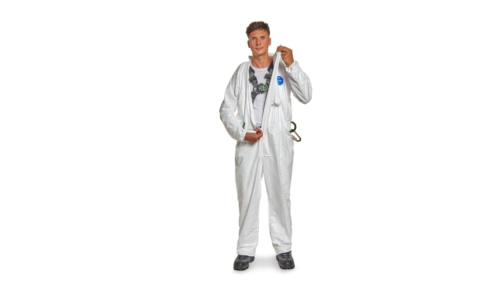 El overol DuPont Tyvek 500 HP modelo TY178 coverall, ofrece una solucin efectiva como prenda desechable de mltiples puntos de sujecin...