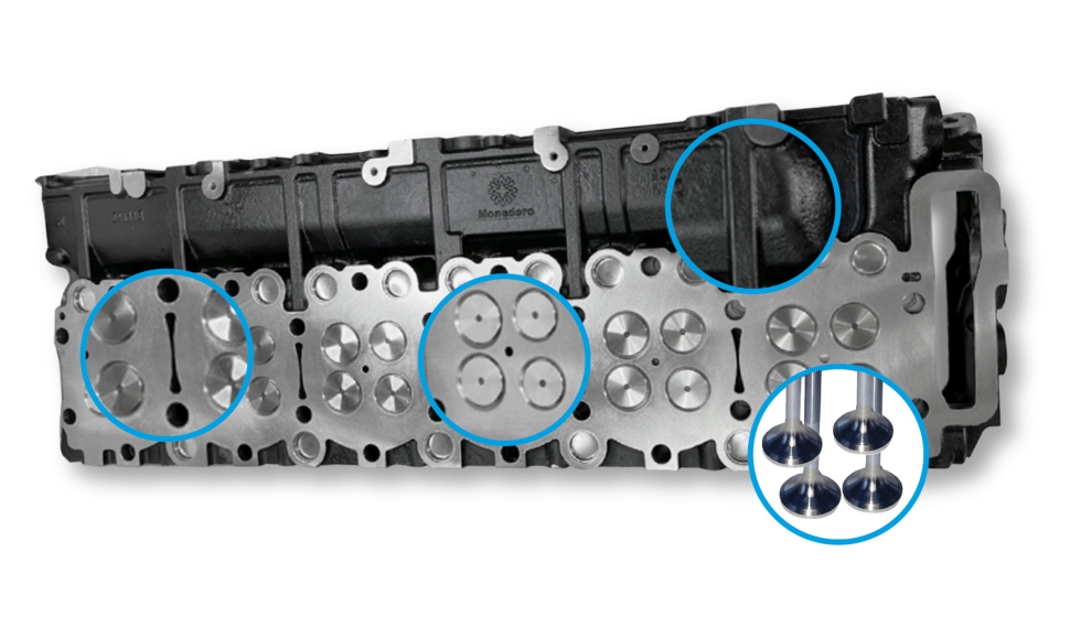 Nueva culata compatible con la MAN Euro 6C desarrollada por Monedero para el mercado independiente