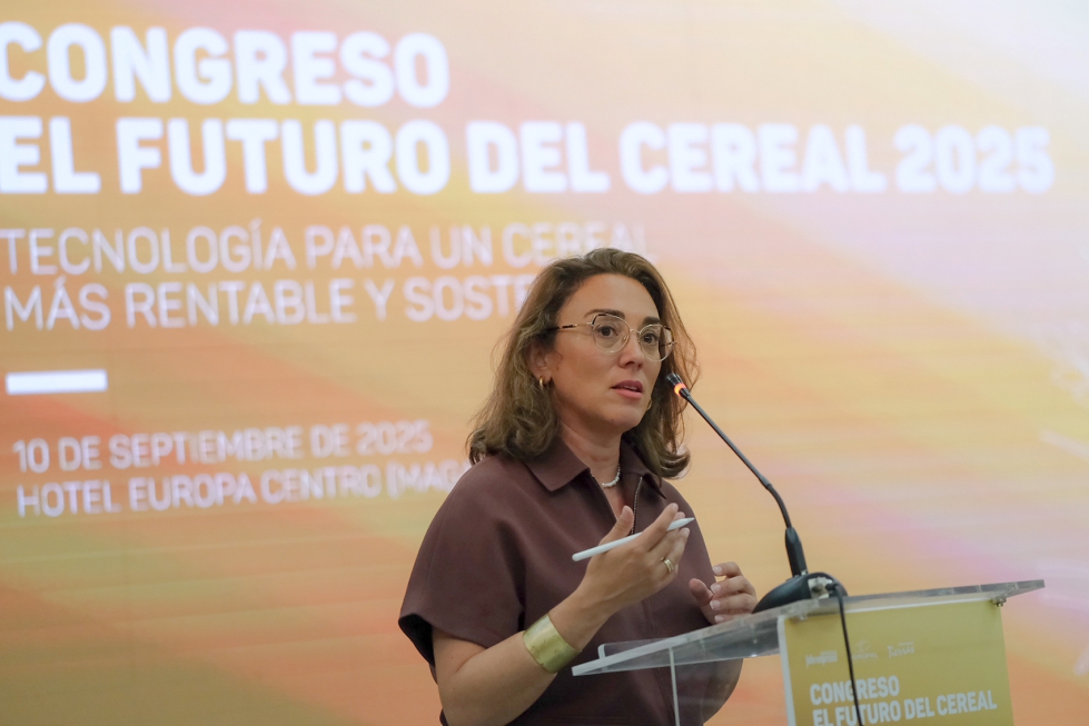 Mara Gonzlez Corral, consejera de Agricultura, Ganadera y Desarrollo Rural de la Junta de Castilla y Len, durante el acto de Clausura...