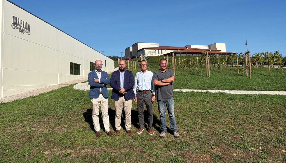 Ant�n Fonseca Fern�ndez, CEO y vicepresidente ejecutivo del Grupo Terras Gauda, Iago Becerra, director general, Emilio Rodr�guez Canas...