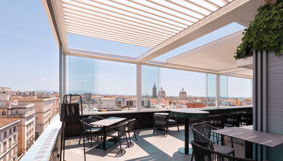 La p�rgola bioclim�tica Kedry Skylife tiene la capacidad de modular la cantidad de luz que se filtra y brindar protecci�n contra la intemperie...