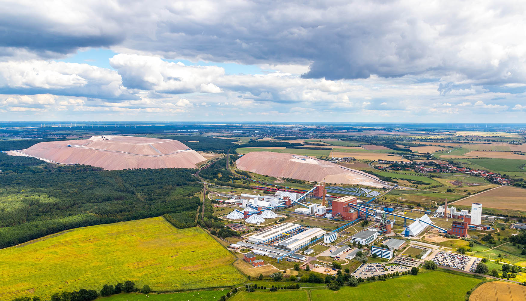 Vista a�rea de la mina de sal de Zielitz