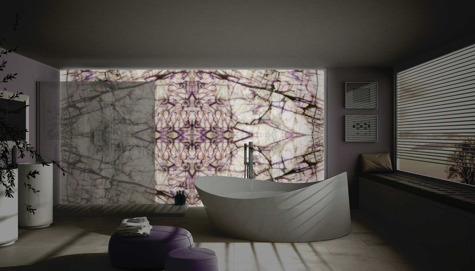 Cristallo trasviolet cuarcita natural