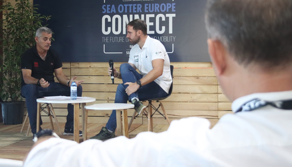 El Sector Opina en Sea Otter Connect. A la izquierda, Toni Amat. A la derecha, Cesc de Bode (Kern Pharma)