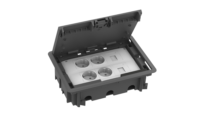 Gracias a la Gama de suelo 45, el instalador puede mover fcilmente un punto de conexin sin necesidad de grandes obras, explic Ral Mozas...