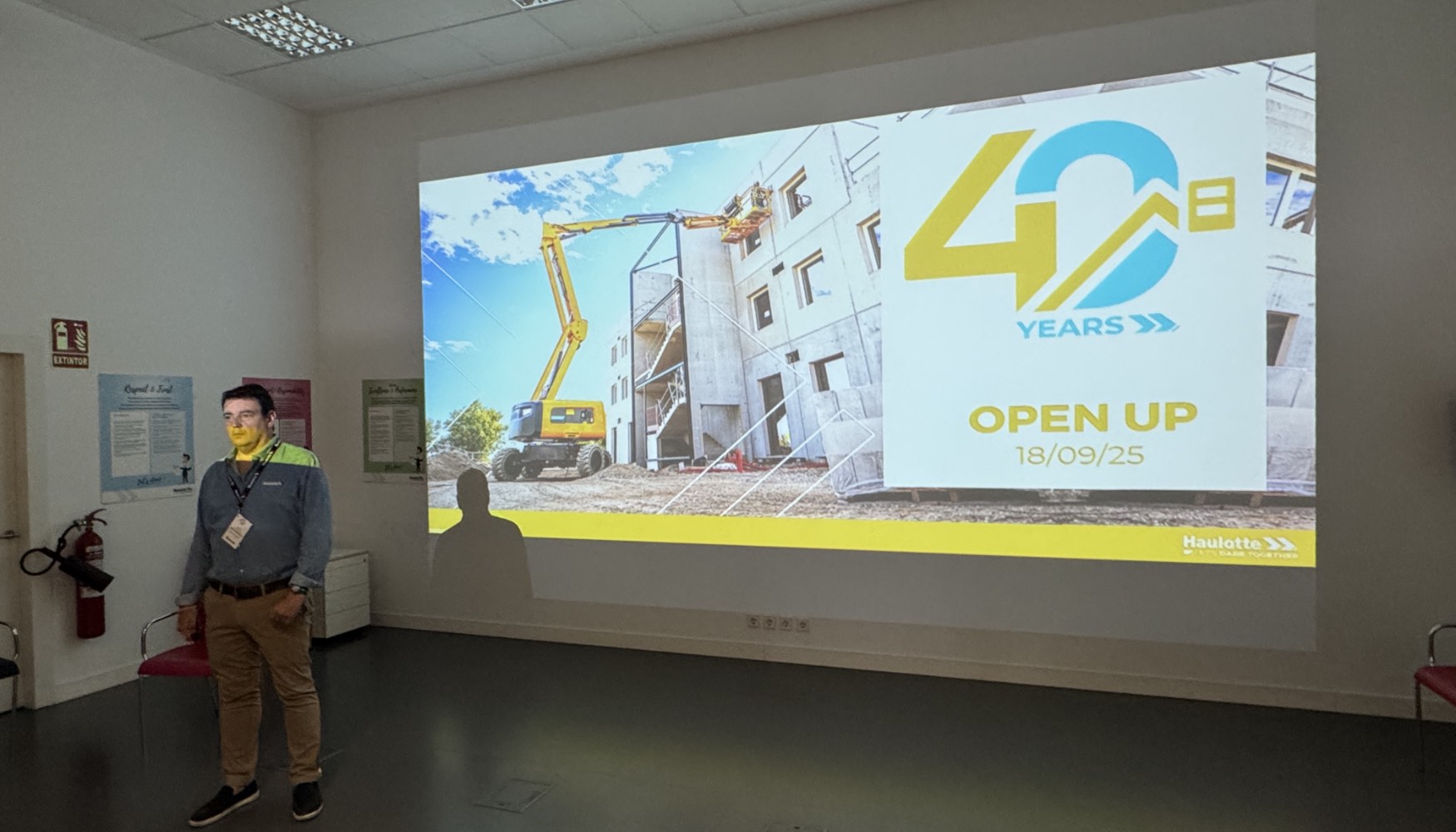 Intervencin de Ivn Morodo, director general de Haulotte Ibrica