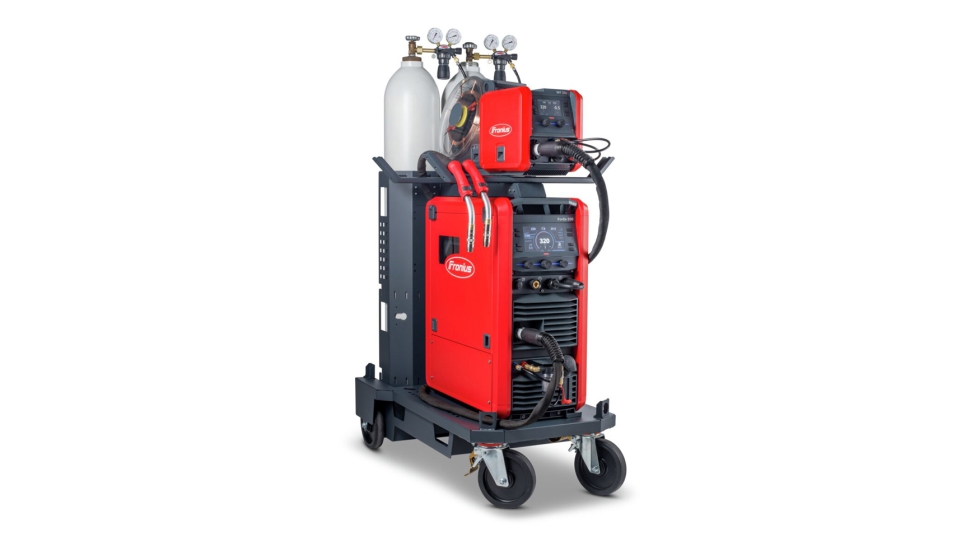 Fortis Duo combina un equipo de soldadura compacto de 320 a 500 A con devanadora externa adicional...