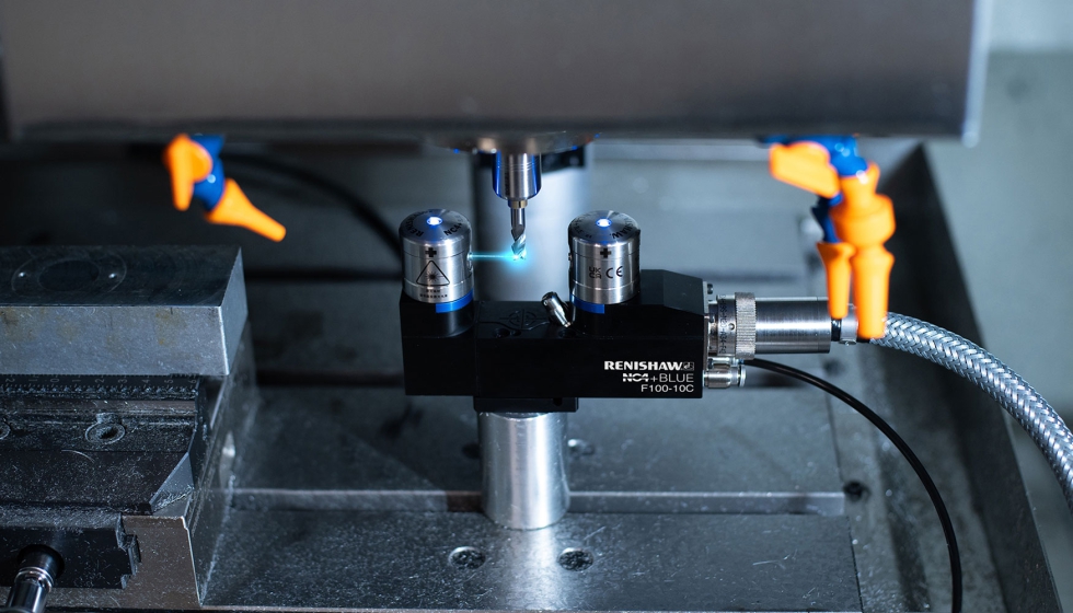 La tercera generacin de la gama de medidores de herramientas lser NC4 + Blue de Renishaw ofrecen una repetibilidad de  0,1 μm 2σ...