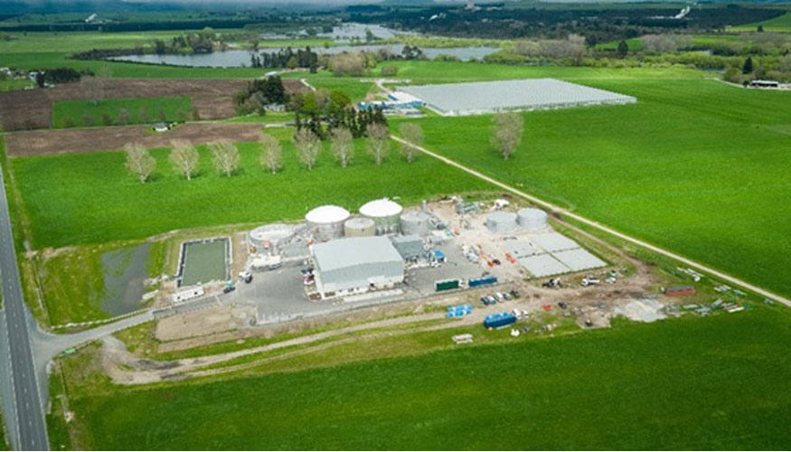 La planta de digestin anaerobia de Ecogas en Reporoa procesa aproximadamente 75...