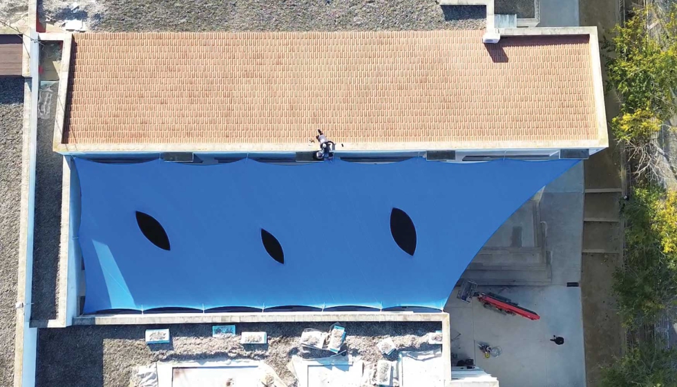 Escuela Pi de Sant Cugat vista desde un dron