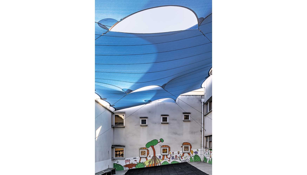 Escuela Pi de Sant Cugat vista desde el patio