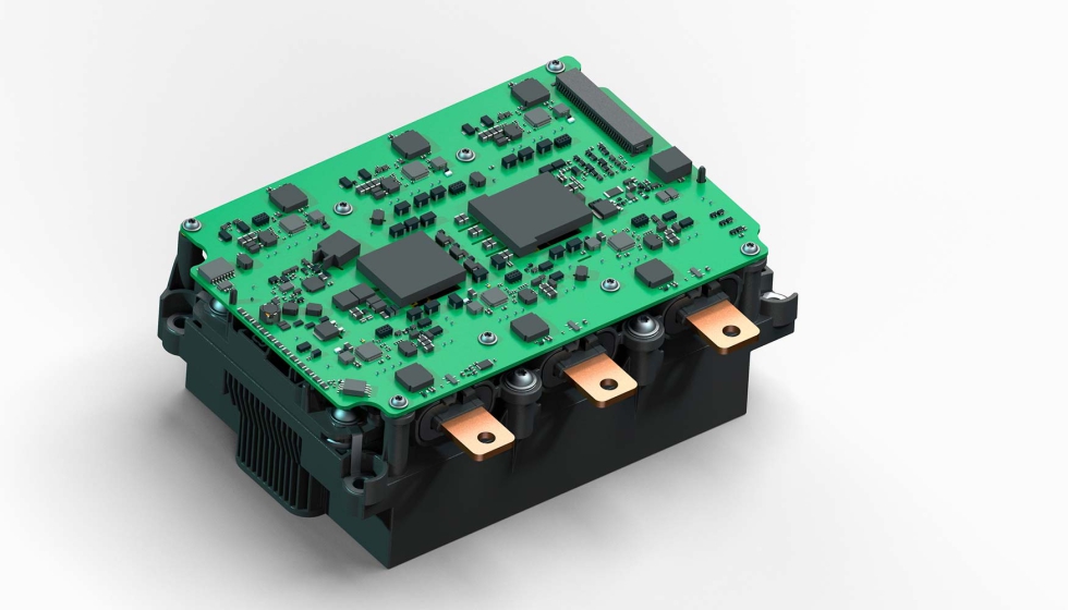 Inverter brick de alto voltaje fabricado en grandes volmenes para un fabricante de automviles en China. Foto: Schaeffler...