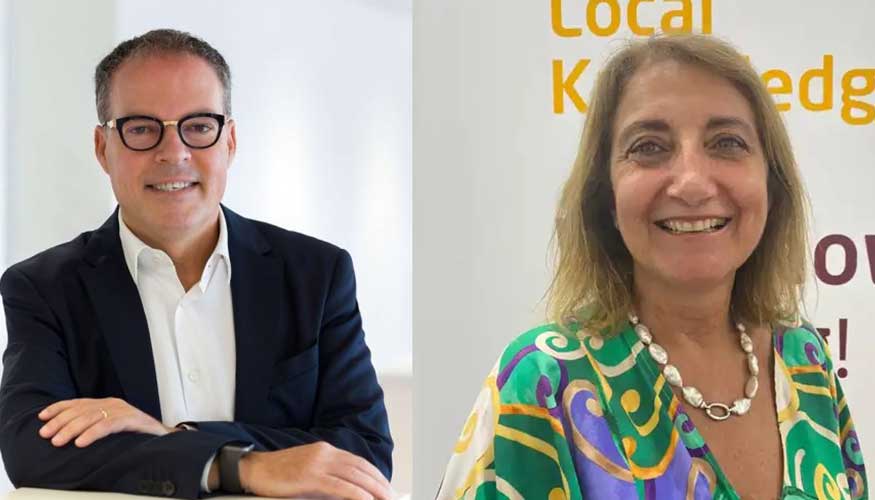 Jordi Llach, director general de Nestl Espaa, y Cristina Piol, directora general para Espaa y Portugal de AB Mauri...