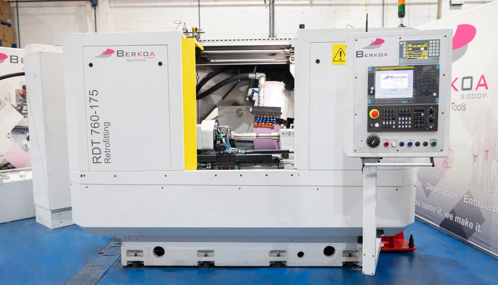 Tras el proceso de reacondicionamiento, la Danobat Toyoda presentaba este otro aspecto