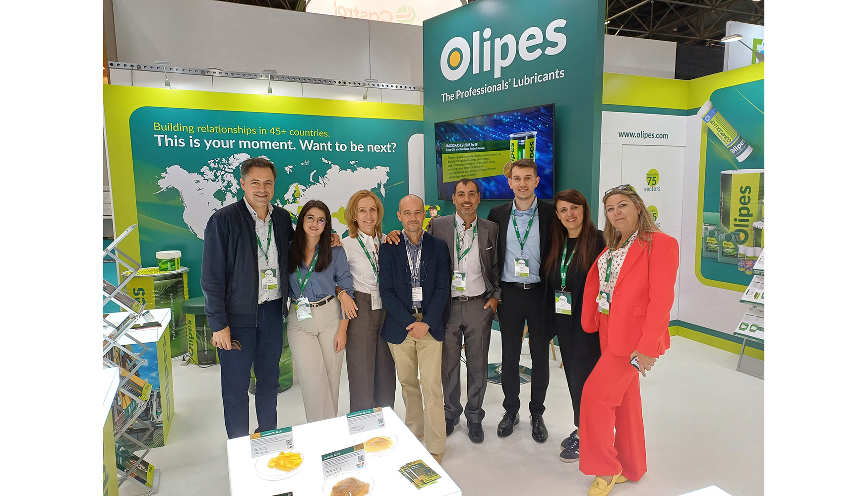 Equipo de Olipes presente en Lubricant Expo Europe 2025