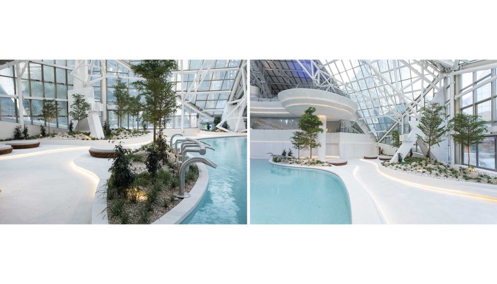 Detalle de las camas balinesas, uno de los nuevos espacios de confort...