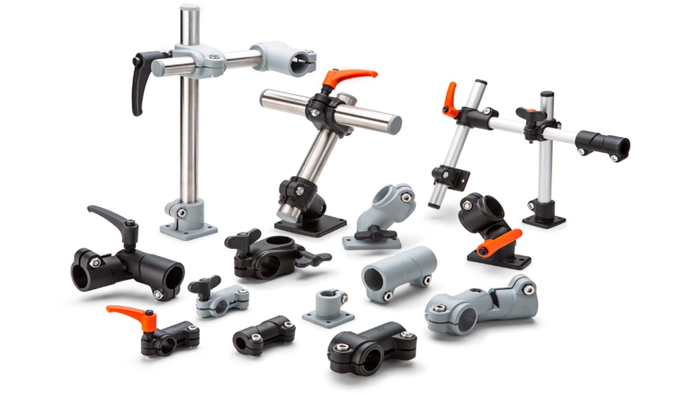 Gama de abrazaderas de conexin tubulares TCC de Elesa+Ganter