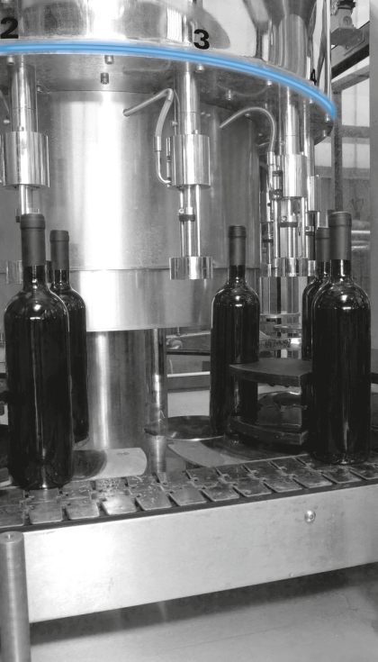 Fig. 4: Conjunto de rodamientos Franke en una planta de embotellado de bebidas