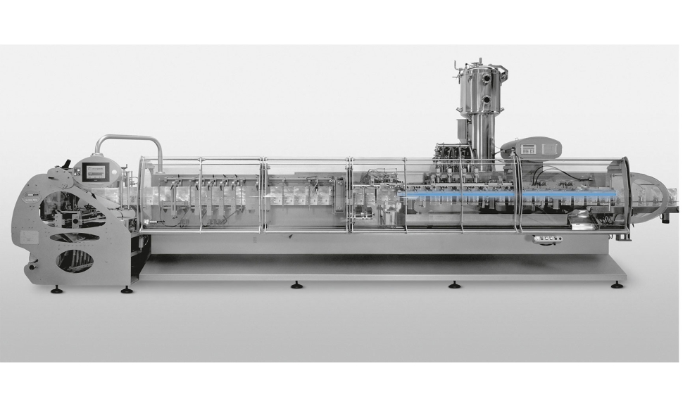 Fig. 5: Guas lineales Franke en una mquina de envasado en bolsas tubulares