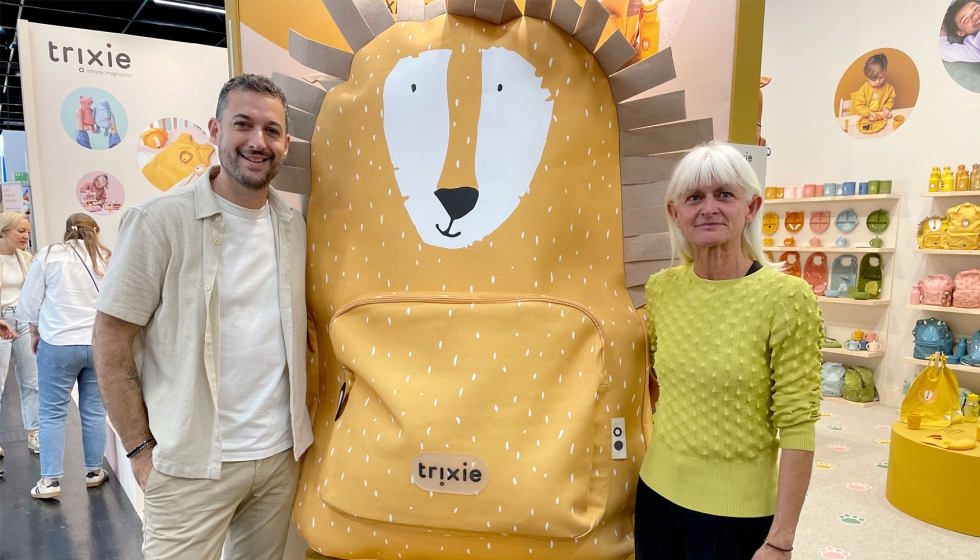 Mathieu Touchet, international sales de Trixie, y Kay Van Ackere, gerente de Distribuciones Bebe-llo (distribuidor de Trixie)...