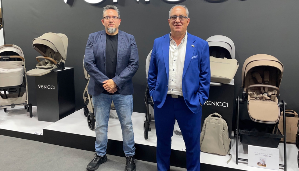 Francisco Flores, export manager de Venicci, y Juan Antonio Garc�a-Rojo, general manager de Happy Steps (distribuidor de Venicci)...