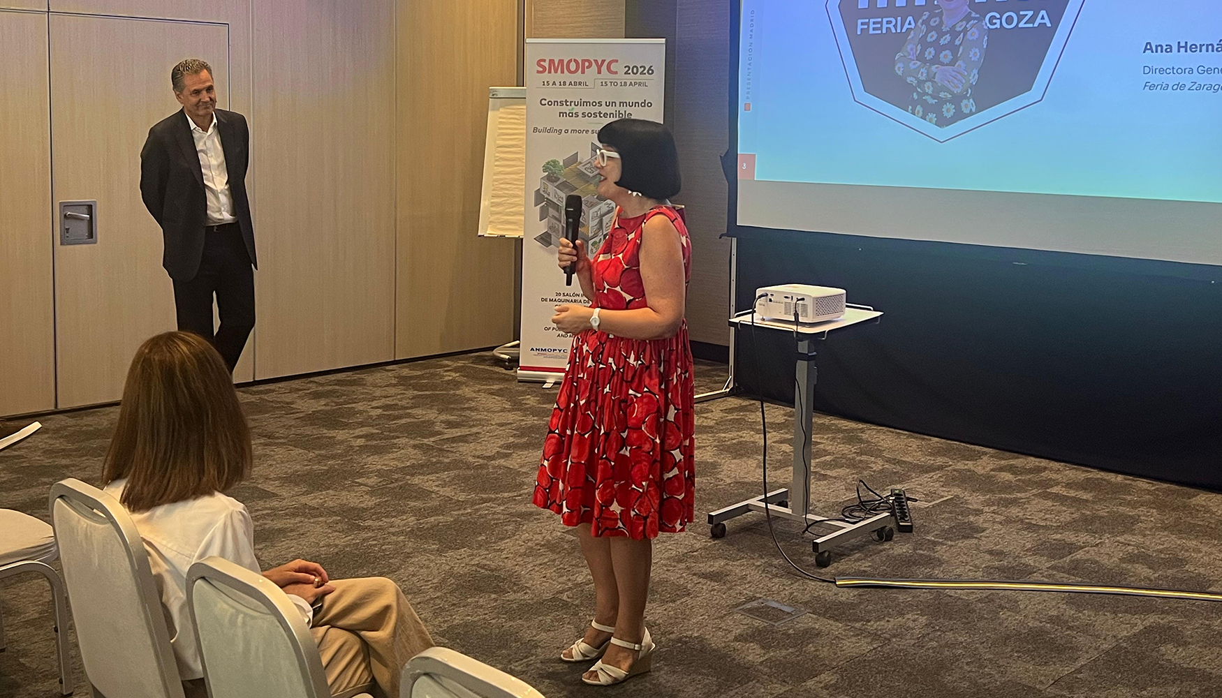 Luis Fueyo, director de Smopyc, y Ana Hernndez, directora adjunta de Feria de Zaragoza