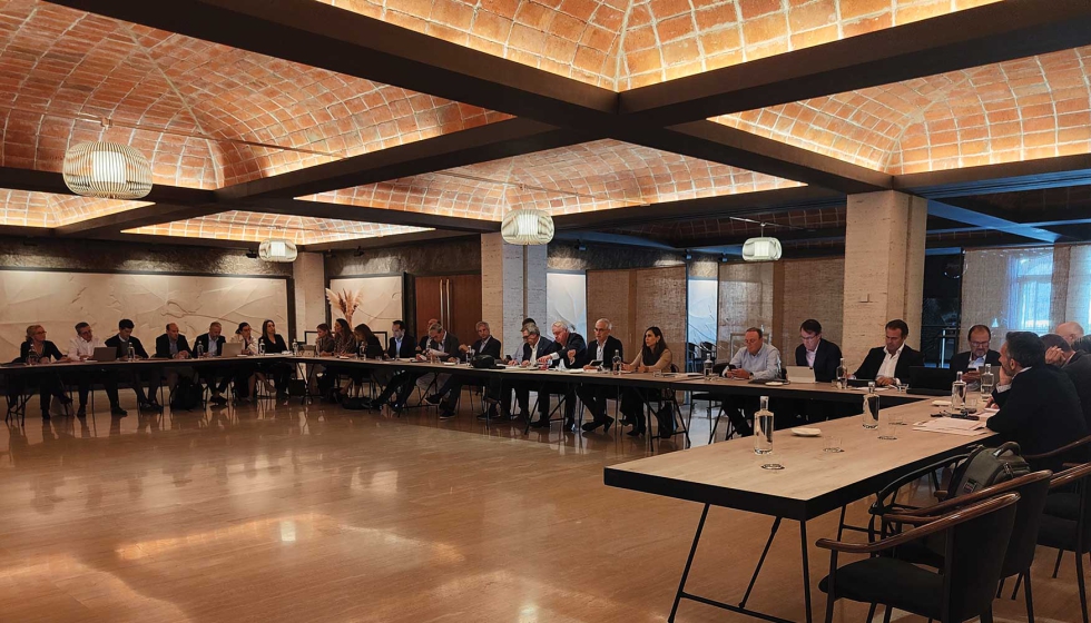 Reuni�n de la Comisi�n Ejecutiva de la Federaci�n Espa�ola del Vino en en Sant Sadurn� d�Anoia (Barcelona)