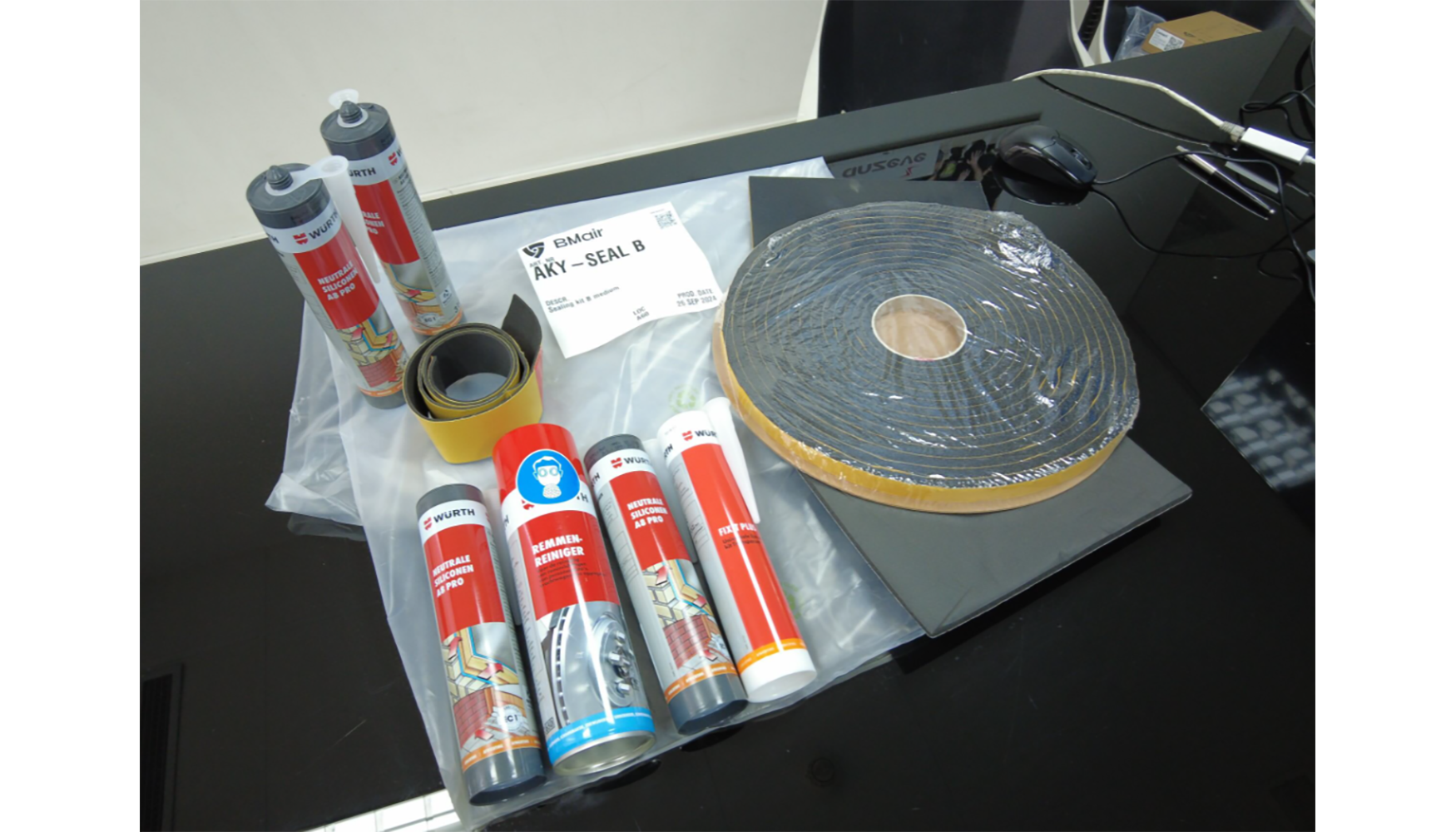 Ilustraci�n 4. Kit mediano de sellado para cabinas