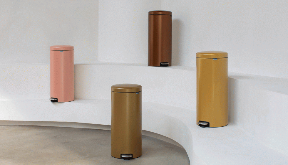 Nuevos acabados met�licos para el cubo de pedal NewIcon de 30 l de Brabantia