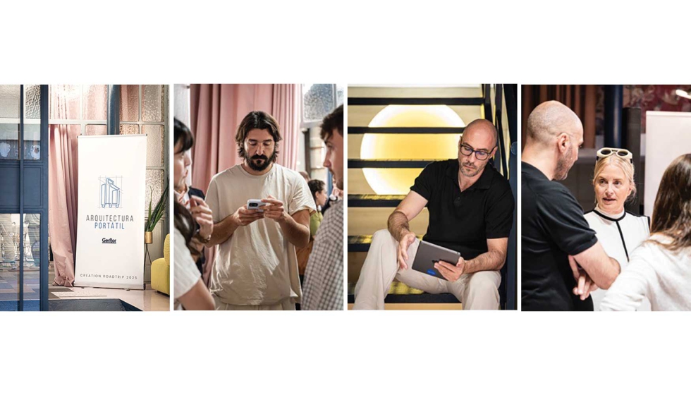 Fotos de la presentaci�n de �Arquitectura Port�til� de Gerflor. Fotos Gerflor