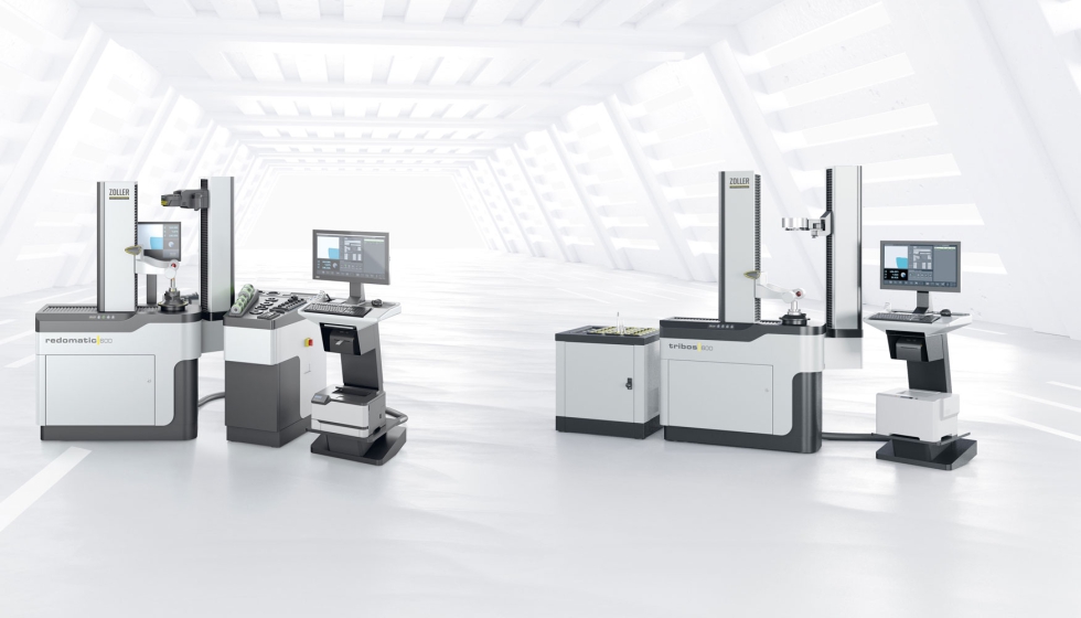 Dos ejecuciones del Venturion de Zoller, cada una ampliada con m�dulos espec�ficos para medir, encoger y sujetar herramientas...