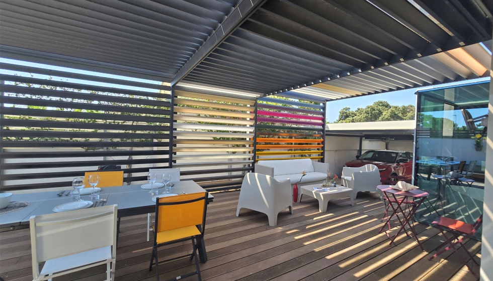 Nueve prgola bioclimtica corredera de JMH Concepteur