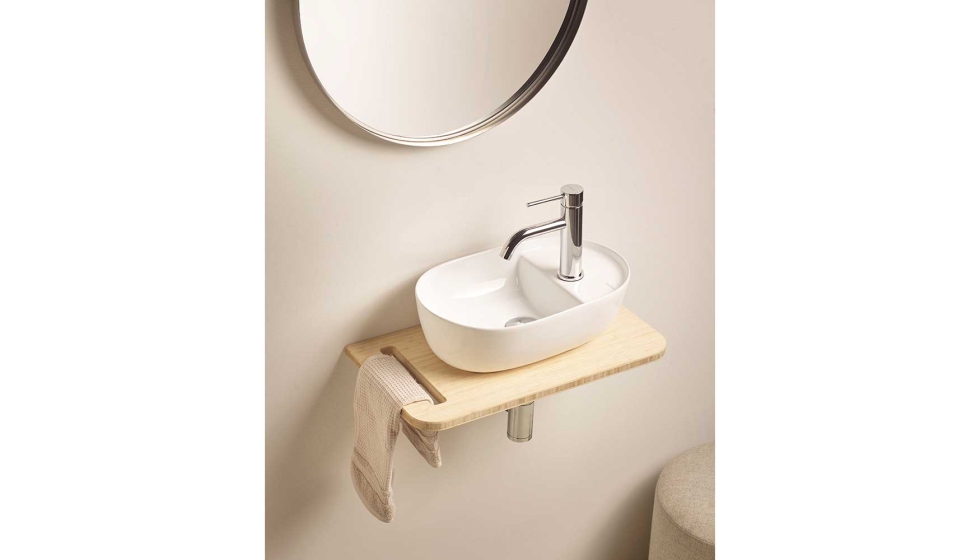 Set modelo Cand�s, combinaci�n de lavabo y encimera en un mismo conjunto