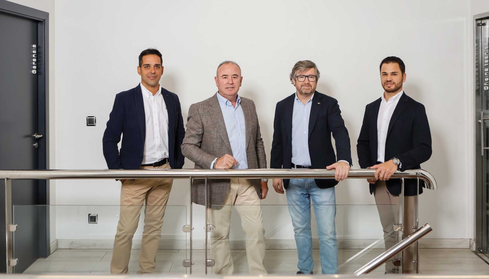 En la foto: Israel Ramos, Juan Francisco Sanz, Miguel ngel Muoz y Csar Sanz