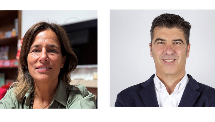 Pilar Fernndez-Vega, directora de El Ocho Licencias y Promociones, y Enrique Molina, licensing manager de Colorbaby