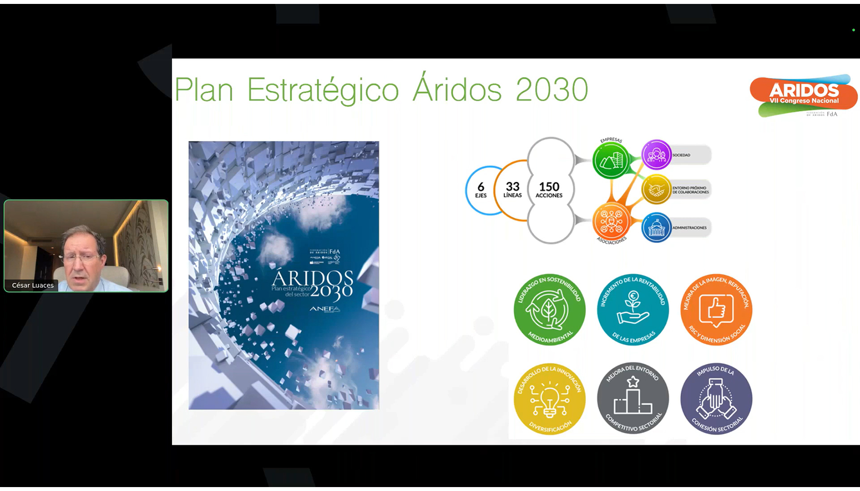 Intervencin de Csar Luaces, director general de la Federacin de ridos