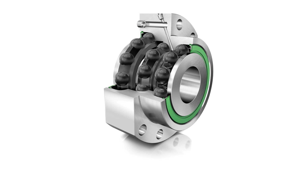 El portafolio de Schaeffler ahora incluye rodamientos para husillos accionados de tres hileras DKLFA, con elementos rodantes cermicos...