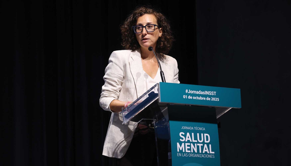 Intervenci�n de Aitana Gar�, directora del INSST, en jornada t�cnica sobre Salud Mental en las organizaciones
