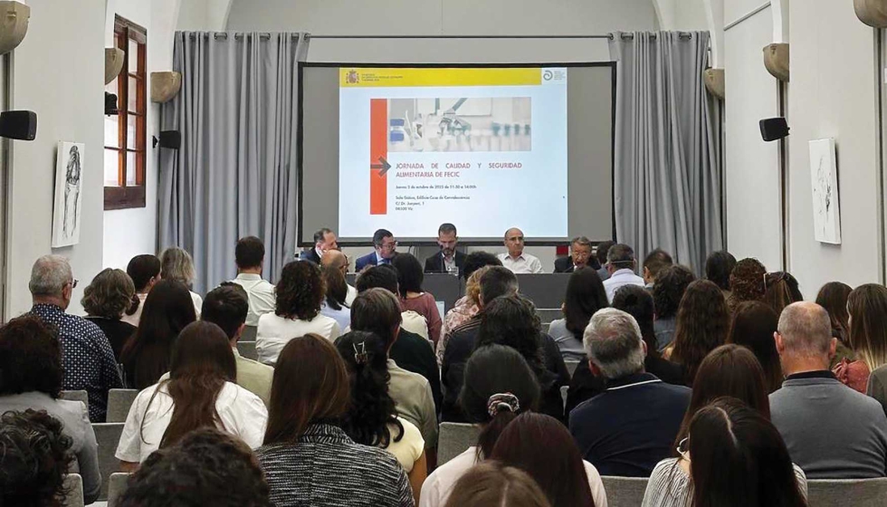 Un momento de la Jornada de Calidad y Seguridad Alimentaria 2025 de Fecic