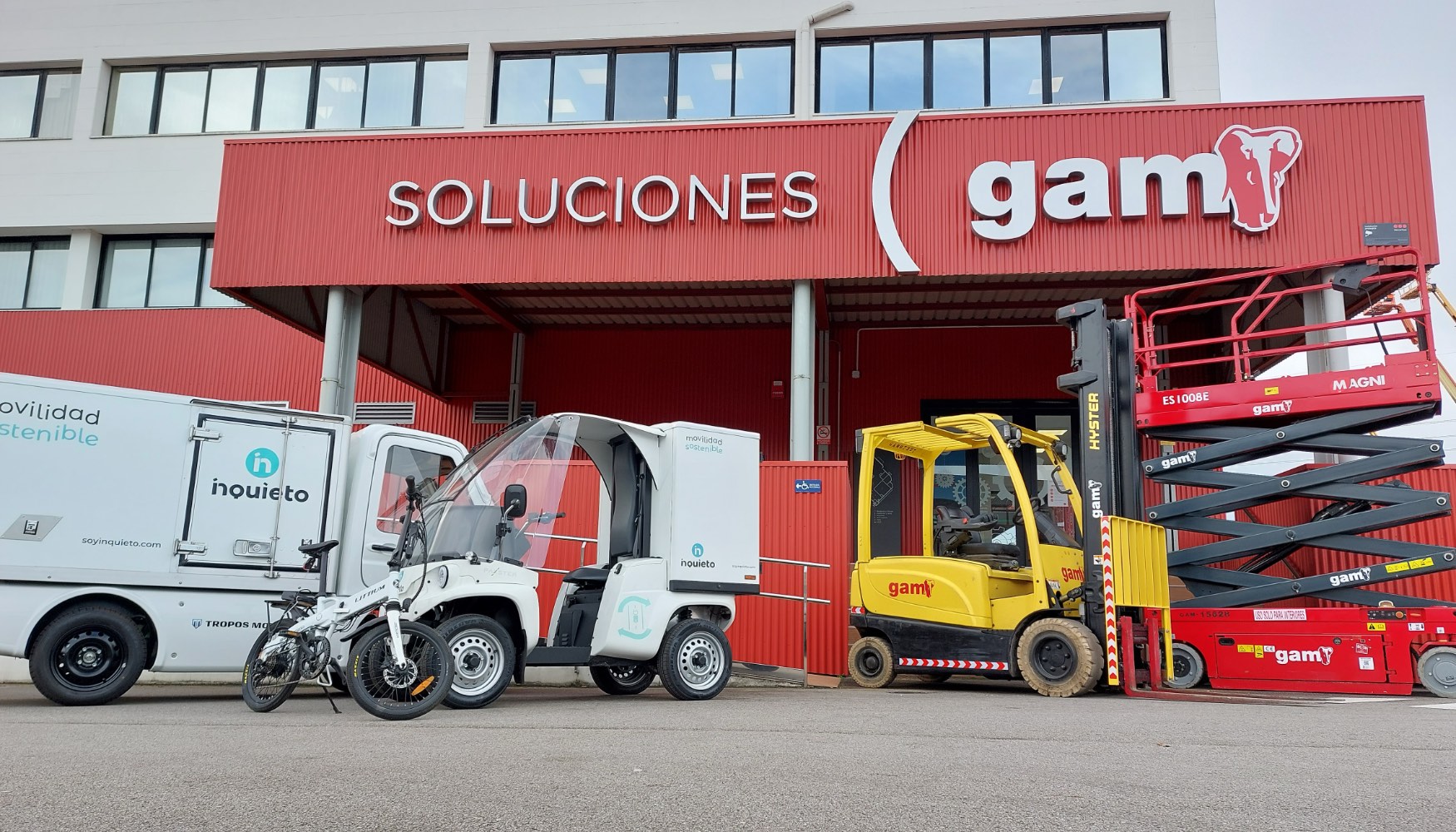 Con la sostenibilidad como uno de sus pilares, GAM sigue potenciando su flota de vehculos y equipamiento elctricos