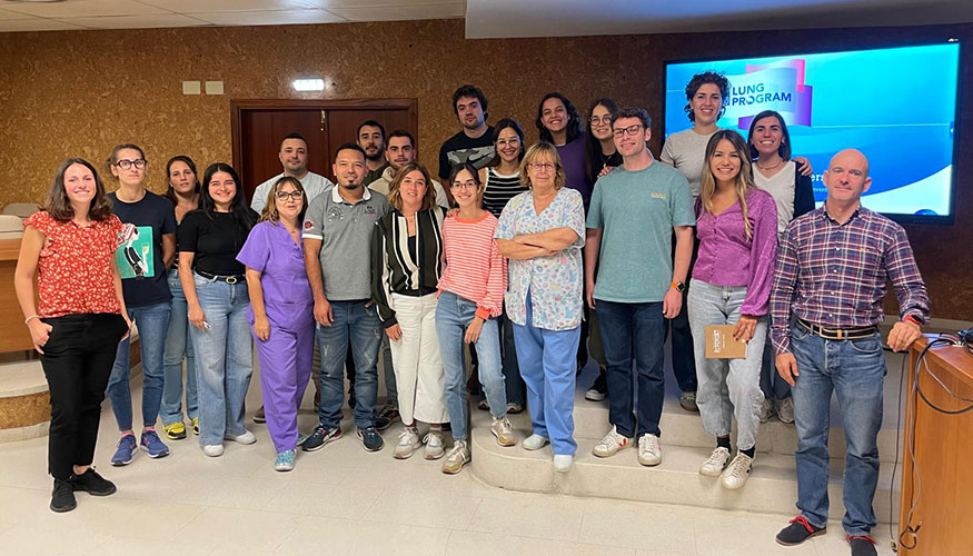 Participantes en una de las sesiones de Ceva Salud Animal en el M�ster en Sanidad y Producci�n Porcina