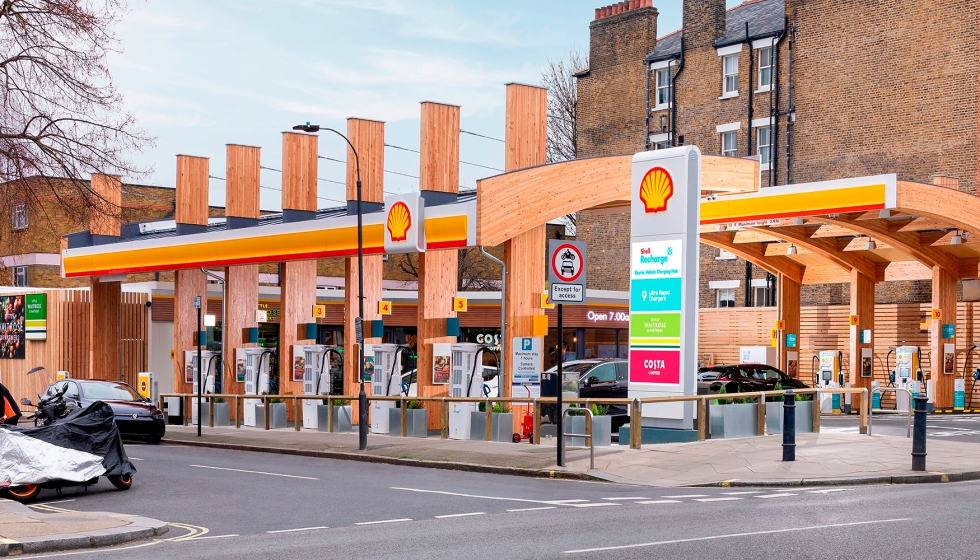 Parque de carga rpida de Shell en Fulham, Londres